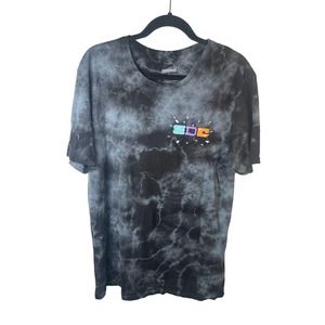 Insomniac Mens EDC Tie Dye Graphic Tee XL Unisex Gray Colorful